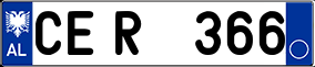 Trailer License Plate